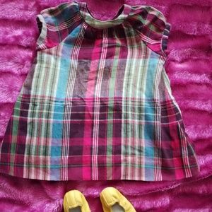 Bonpoint plaid/madras dress